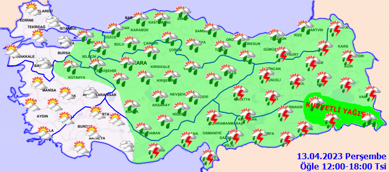 Meteorolojiden 11 kente yağış uyarısı! İşte 13 Nisan hava durumu tahminleri 3
