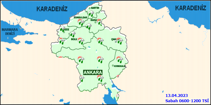 Meteorolojiden Ankaralılara sağanak uyarısı! İşte 13 Nisan Ankara hava durumu 2