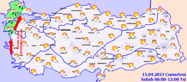 Meteorolojiden sağanak ve fırtına uyarısı! İşte 15 Nisan hava durumu tahminleri 2
