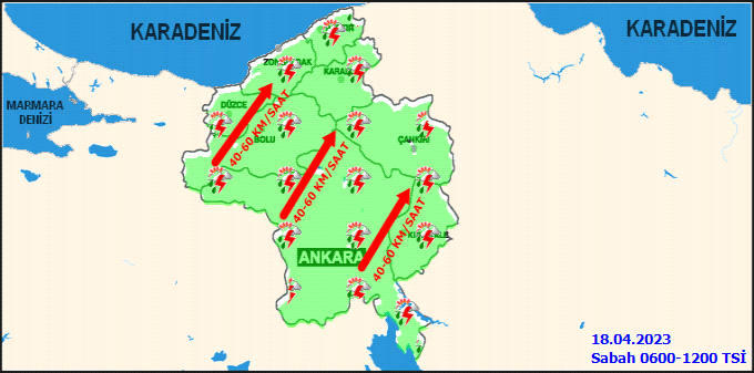 Meteorolojiden Ankaralılara sağanak yağış ve fırtına uyarısı! İşte 18 Nisan Ankara hava durumu tahminleri 2