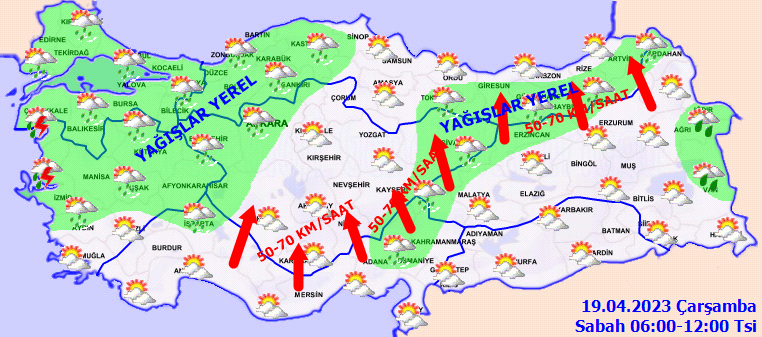 Meteorolojiden kritik uyarı: Yağışlar yurdu esir alıyor! İşte 19 Nisan hava durumu tahminleri 2