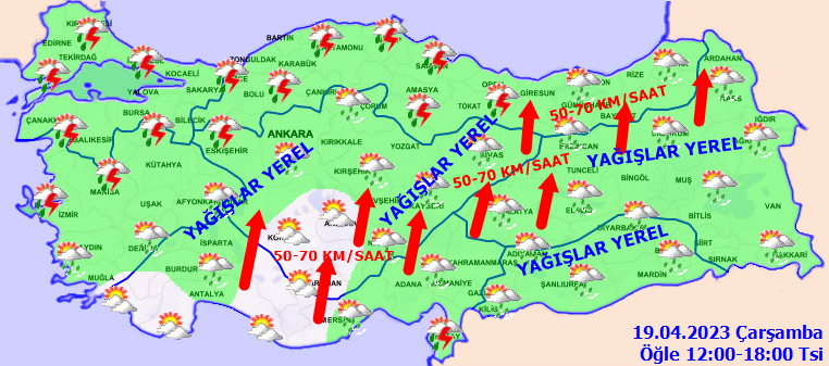 Meteorolojiden kritik uyarı: Yağışlar yurdu esir alıyor! İşte 19 Nisan hava durumu tahminleri 3