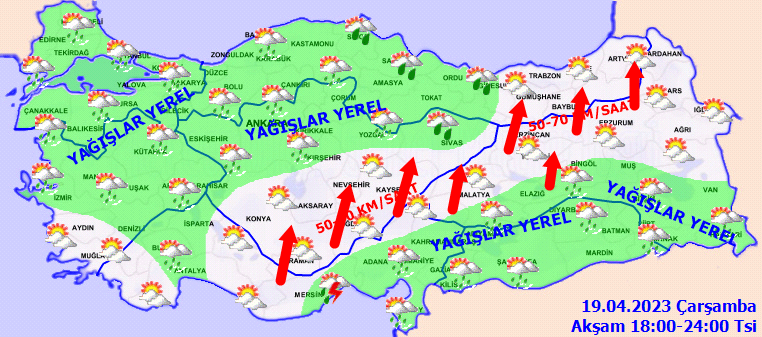 Meteorolojiden kritik uyarı: Yağışlar yurdu esir alıyor! İşte 19 Nisan hava durumu tahminleri 4