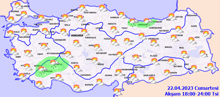 Meteorolojiden birçok ile sağanak uyarısı! İşte 22 Nisan hava durumu tahminleri 4