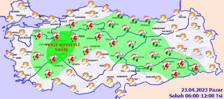 Meteorolojiden 16 kente yağış uyarısı! İşte 23 Nisan hava durumu tahminleri 2