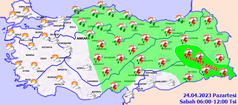 Meteorolojiden Güneydoğu Anadolu Bölgesi için kuvvetli yağış uyarısı! 2
