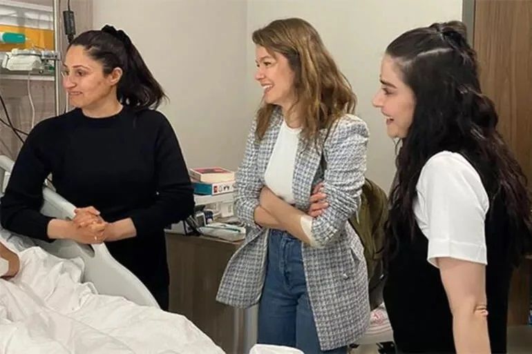 Camdaki Kız'ın Nalan'ı Burcu Biricik depremzede çocukları ziyaret etti 2