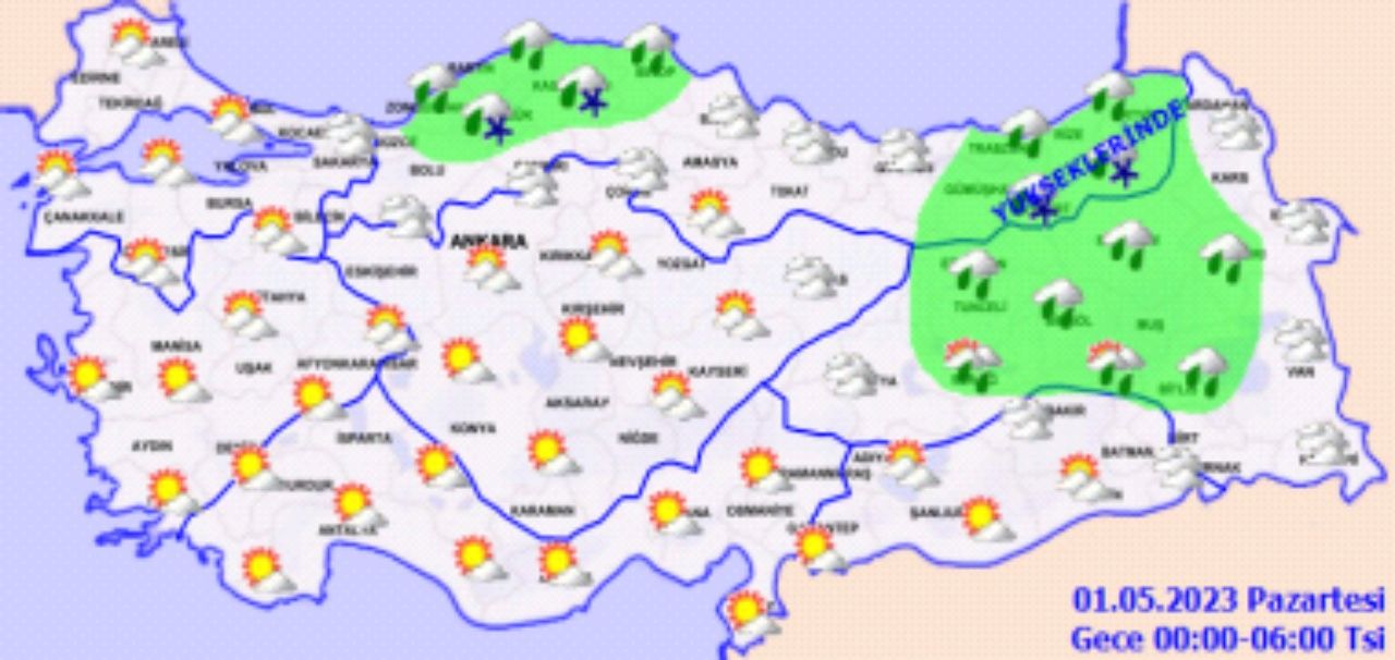 Meteorolojiden 9 ile kuvvetli yağış uyarısı! 30 Nisan 2023 yurt geneli hava durumu 2