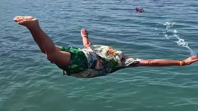Yaz sezonu resmen açıldı! Fedon denize düştü 3