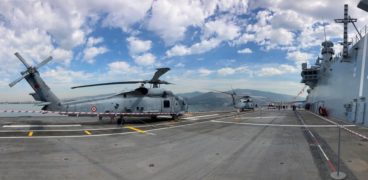 TSK'nın en büyük savaş gemisi TCG Anadolu'nun içi görüntülendi 1