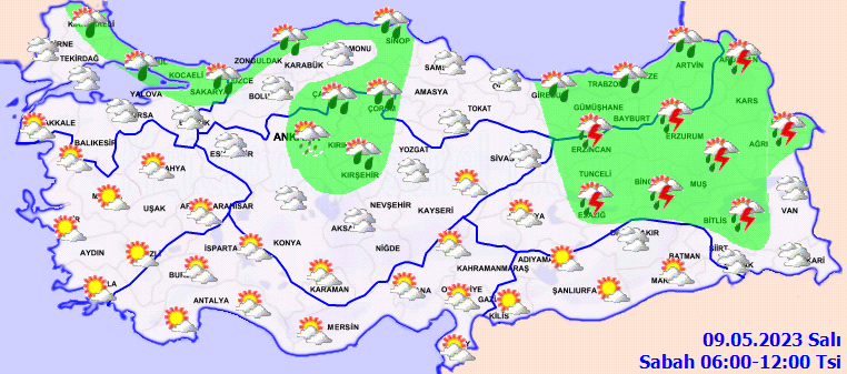 Meteorolojiden birçok kent için sağanak uyarısı! İşte 9 Mayıs 2023 hava durumu tahminleri 2