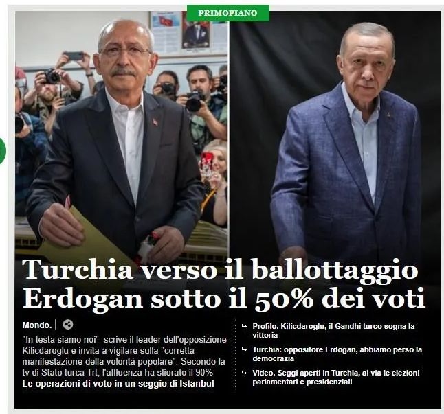 Seçim sonuçları dünya basınında: Erdoğan rakibinin önünde 8