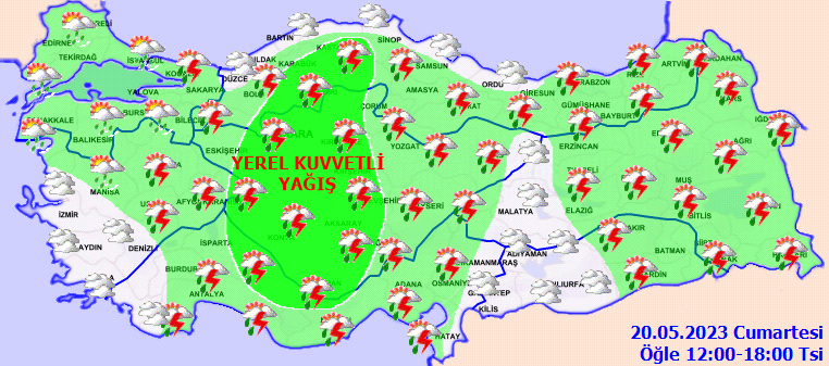 Meteorolojiden 18 kente sarı 5 kente turuncu kodlu uyarı! Yağış ve toz taşınımına dikkat 3