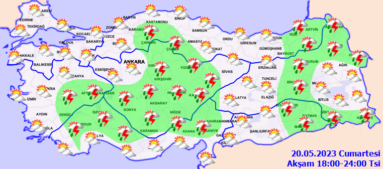 Meteorolojiden 18 kente sarı 5 kente turuncu kodlu uyarı! Yağış ve toz taşınımına dikkat 4