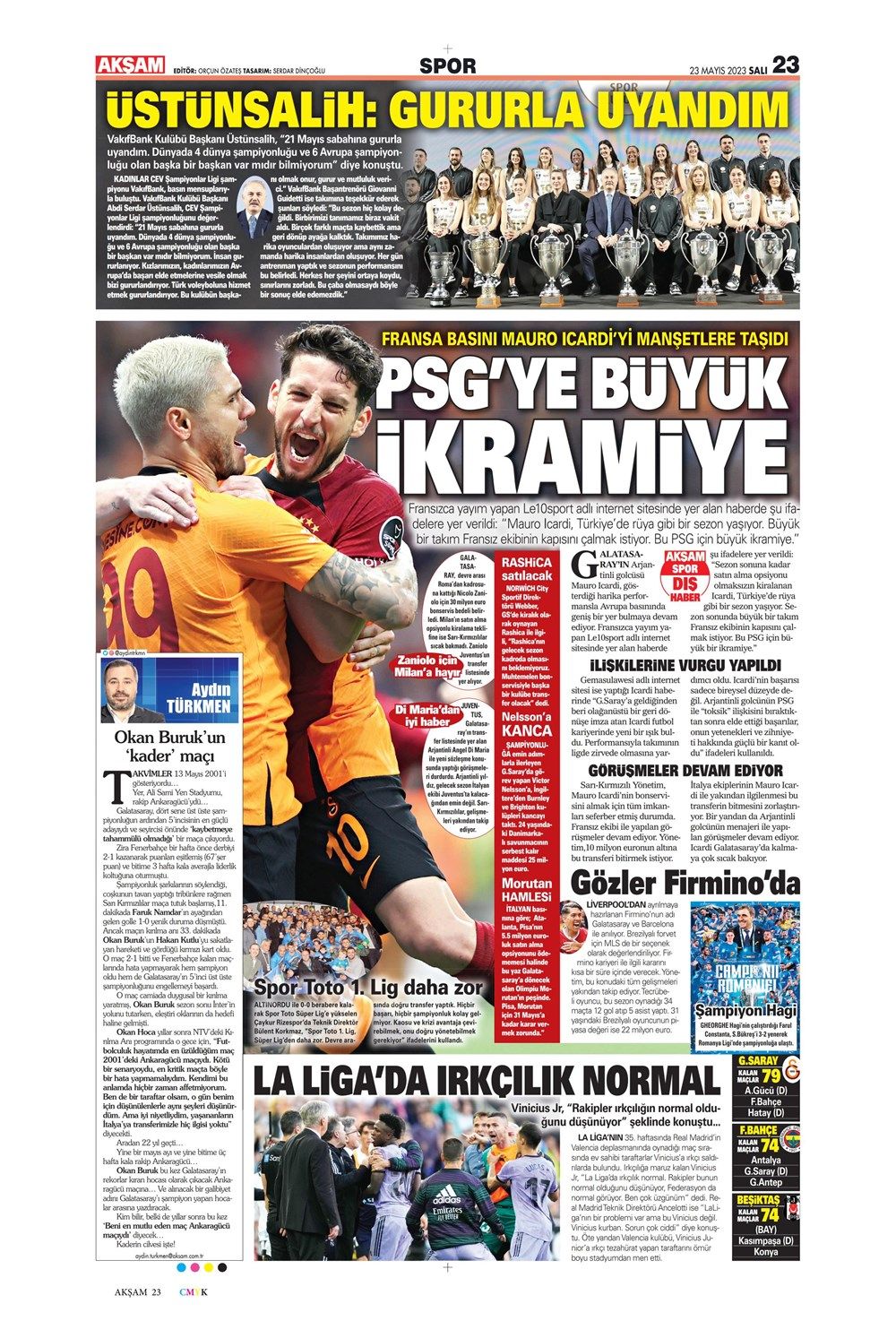 Galatasaray'ın Şampiyonlar Ligi planı - Sporda günün manşetleri 2