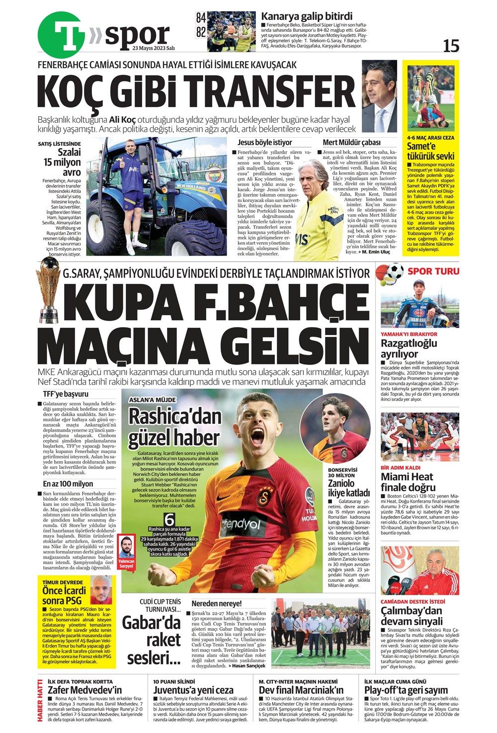 Galatasaray'ın Şampiyonlar Ligi planı - Sporda günün manşetleri 33