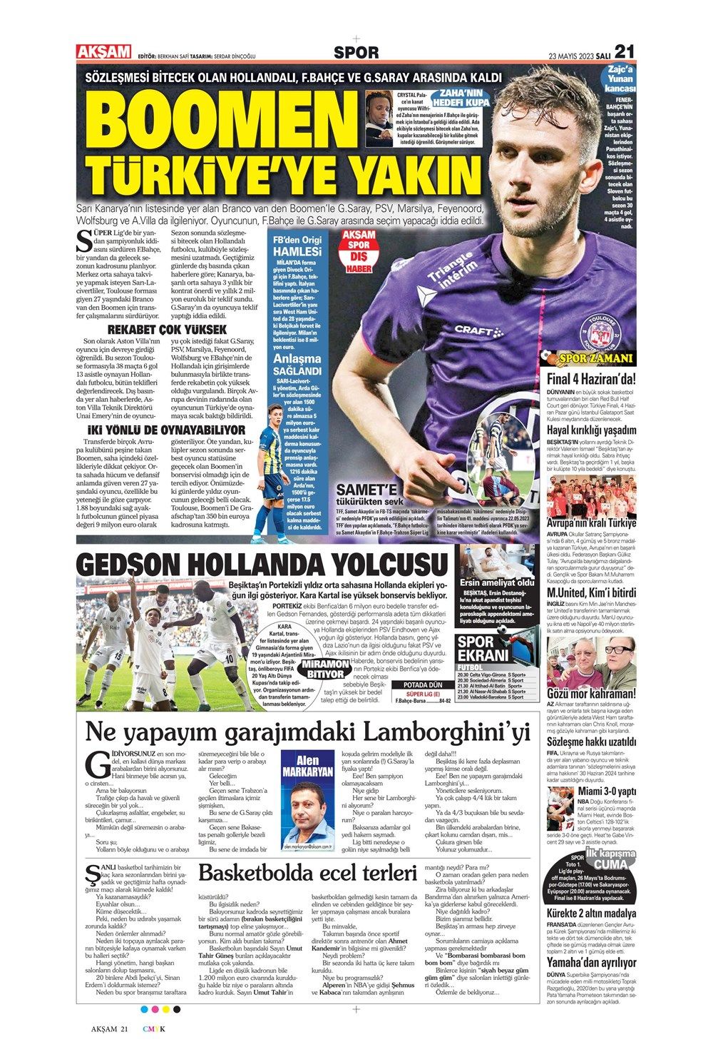 Galatasaray'ın Şampiyonlar Ligi planı - Sporda günün manşetleri 7