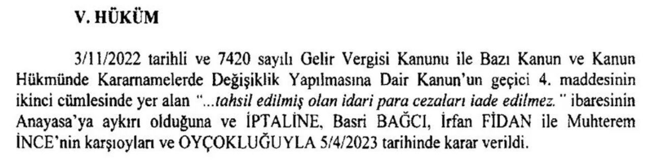 Karar Resmi Gazete'de! Pandemi döneminde kesilen cezalar iade edilecek 5