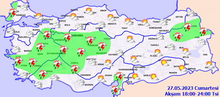 Meteorolojiden birçok kent için kuvvetli yağış uyarısı! 4