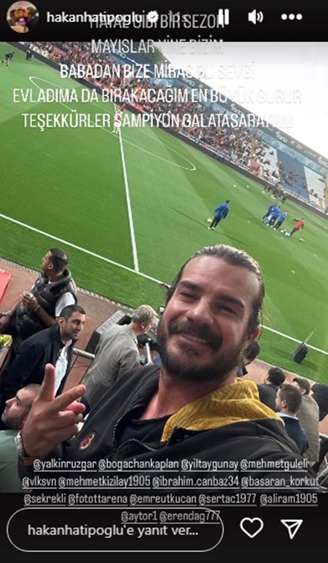 Galatasaraylı ünlüler şampiyonluğu böyle kutladı! 4
