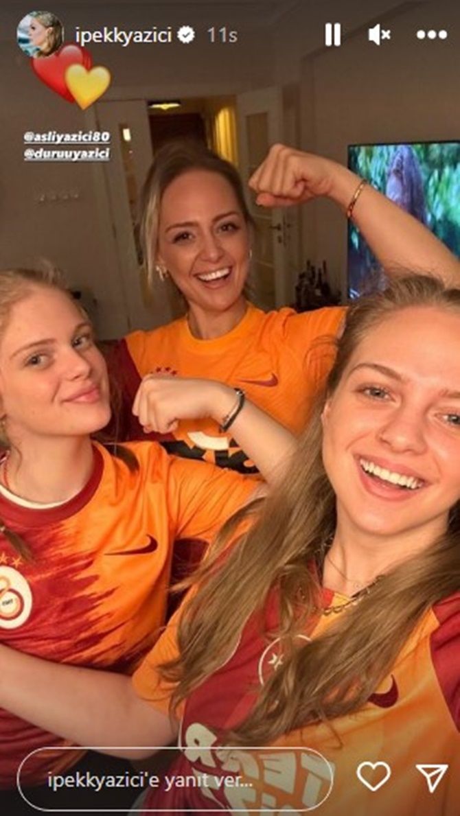 Galatasaraylı ünlüler şampiyonluğu böyle kutladı! 6