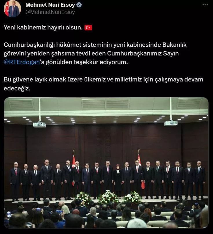 Türkiye Yüzyılı başladı! İşte yeni kabine üyelerinden ilk mesajlar... 12