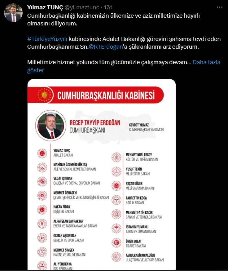 Türkiye Yüzyılı başladı! İşte yeni kabine üyelerinden ilk mesajlar... 8