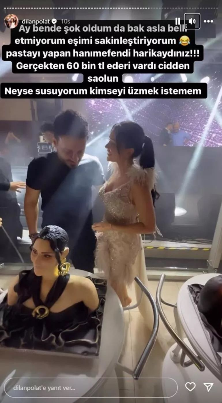 Fenomen Dilan Polat'ın 60 bin TL'lik büst pasta isyanı! ''Özel gün nasıl harcanır çalışması'' 3