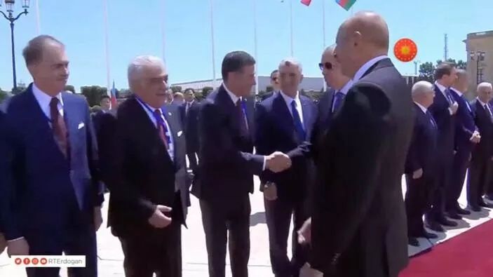 Cumhurbaşkanı Erdoğan Bakü'de resmi törenle karşılandı! Dikkat çeken Sinan Oğan detayı... 2
