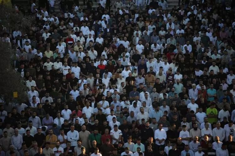 Mescid-i Aksa'da Kurban Bayramı coşkusu: Bayram namazı 100 bin kişiyle kılındı! 5