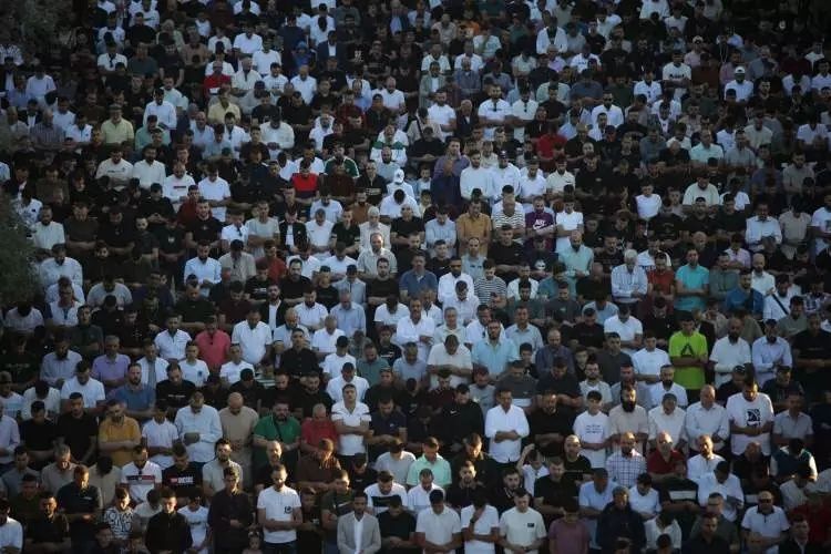 Mescid-i Aksa'da Kurban Bayramı coşkusu: Bayram namazı 100 bin kişiyle kılındı! 1