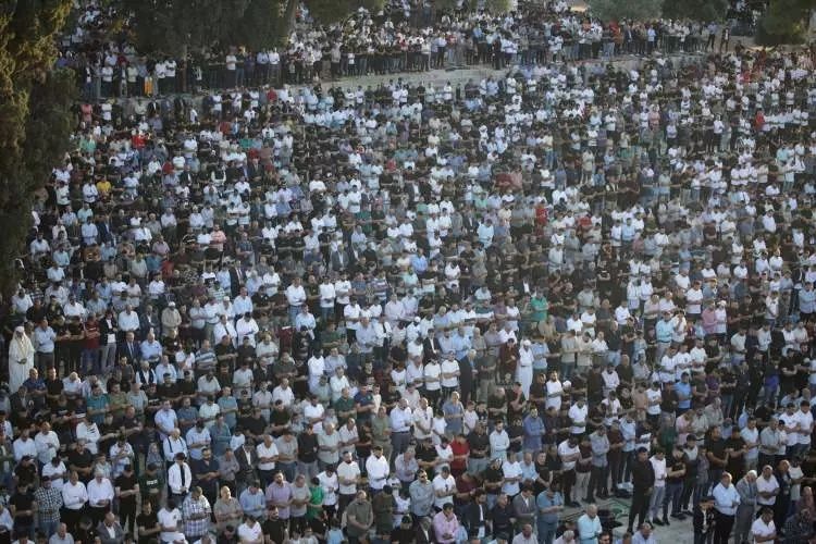 Mescid-i Aksa'da Kurban Bayramı coşkusu: Bayram namazı 100 bin kişiyle kılındı! 2
