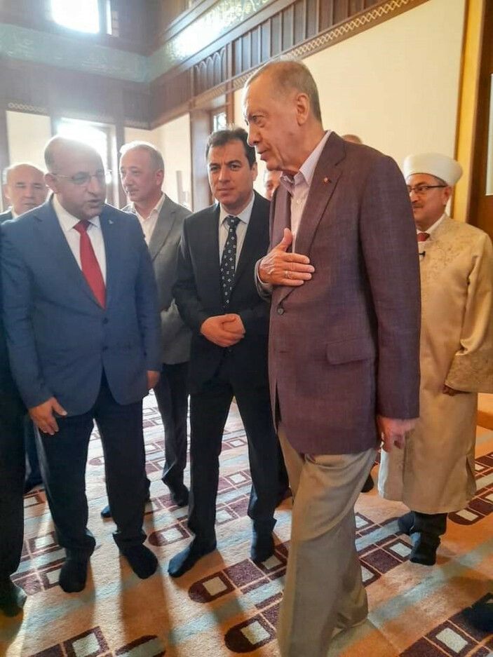 Cumhurbaşkanı Erdoğan bayram namazını Marmaris'te kıldı! Partililer ve vatandaşlarla bayramlaştı... 2