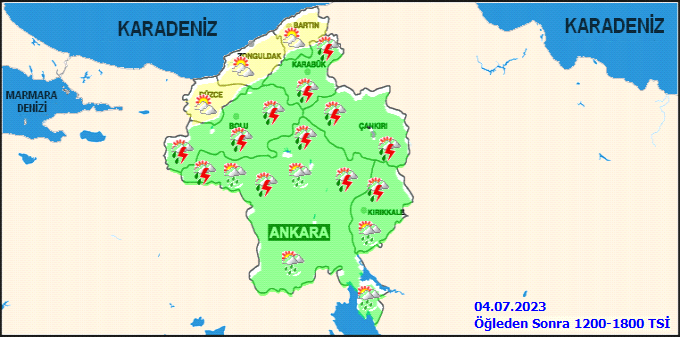 Meteorolojiden Ankara için sağanak yağış uyarısı! 2