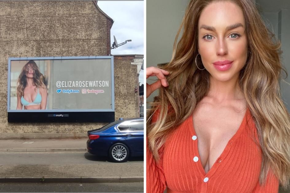 OnlyFans modeli billboardlara reklam verdi ortalık karıştı: Tepki yağıyor 7