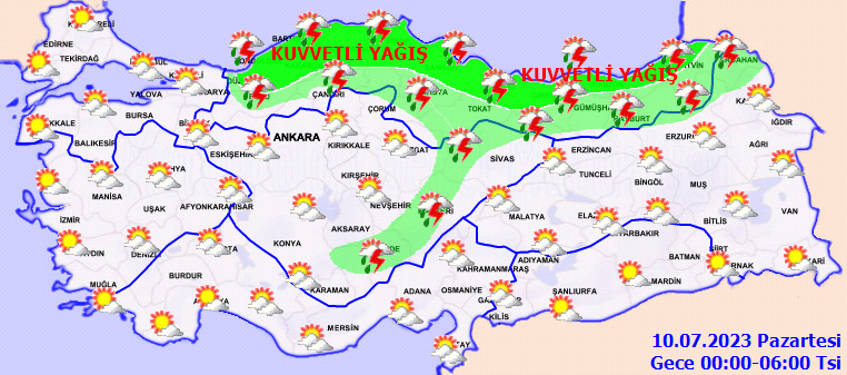 Meteoroloji'den sarı ve turuncu kodlu uyarı! Bu illerde yaşayanlar dikkat: Gök gürültülü sağanak etkili olacak! 7