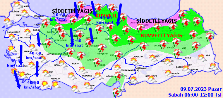 Meteoroloji'den sarı ve turuncu kodlu uyarı! Bu illerde yaşayanlar dikkat: Gök gürültülü sağanak etkili olacak! 4