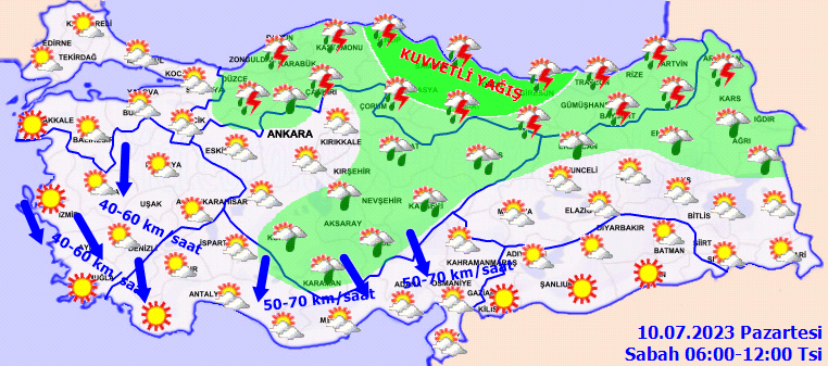Meteoroloji alarma geçti! 13 kentte kuvvetli yağış ve fırtına bekleniyor: Sel ve su baskınlarına dikkat 2