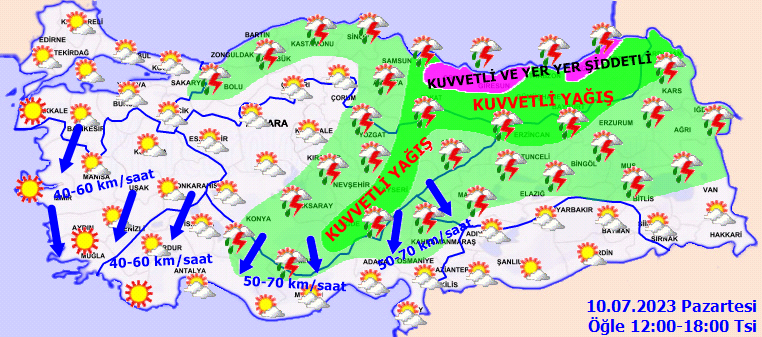 Meteoroloji alarma geçti! 13 kentte kuvvetli yağış ve fırtına bekleniyor: Sel ve su baskınlarına dikkat 3