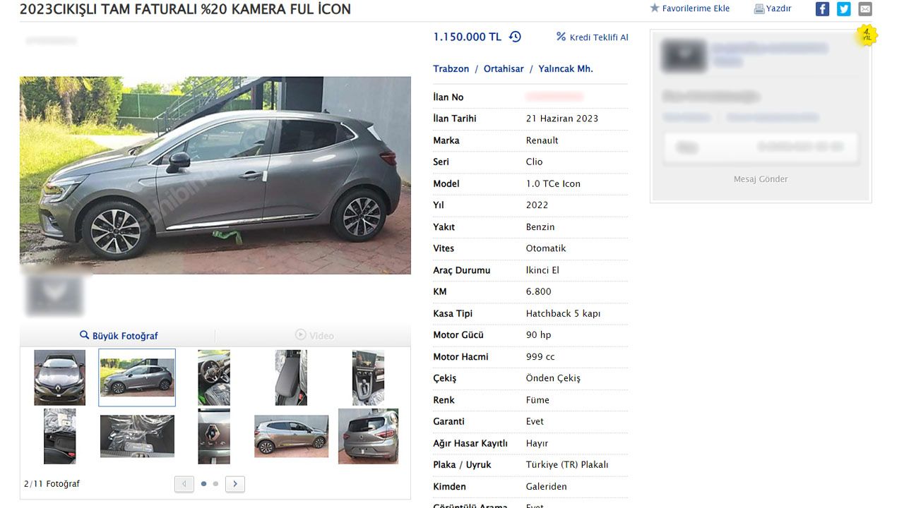 Yasağı umursamadılar: 2. el otomobiller hala sıfırdan yüksek fiyata ilana koyuluyor! 3