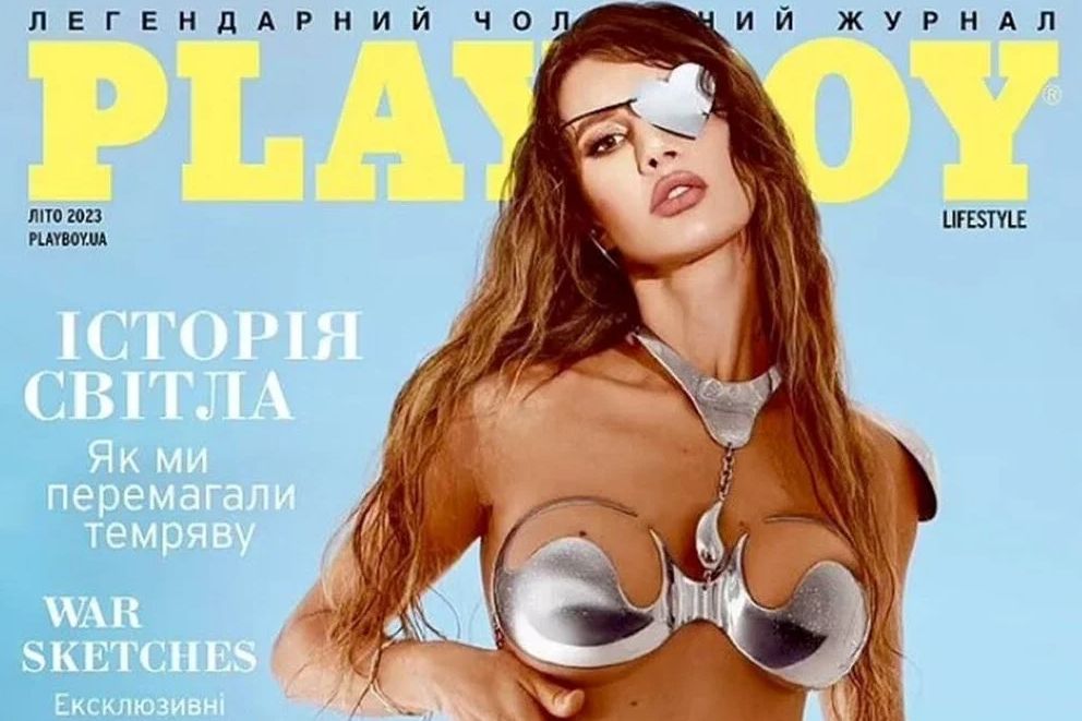 Savaşta gözünü kaybeden Ukraynalı model Playboy'a kapak oldu 1