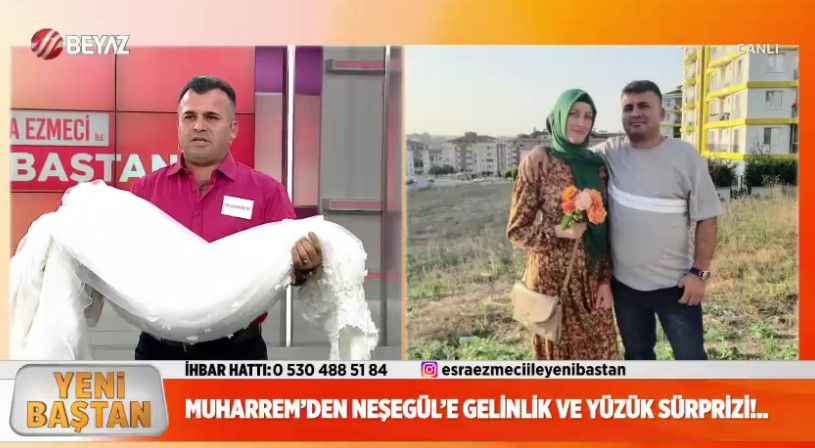 Esra Ezmeci ile Yeni Baştan programında ilginç anlar! Eşini aldatmadığını söyleyen Muharrem'i bornozlu fotoğraf ele verdi: Pişkin açıklamaları ağızları açık bıraktı 4