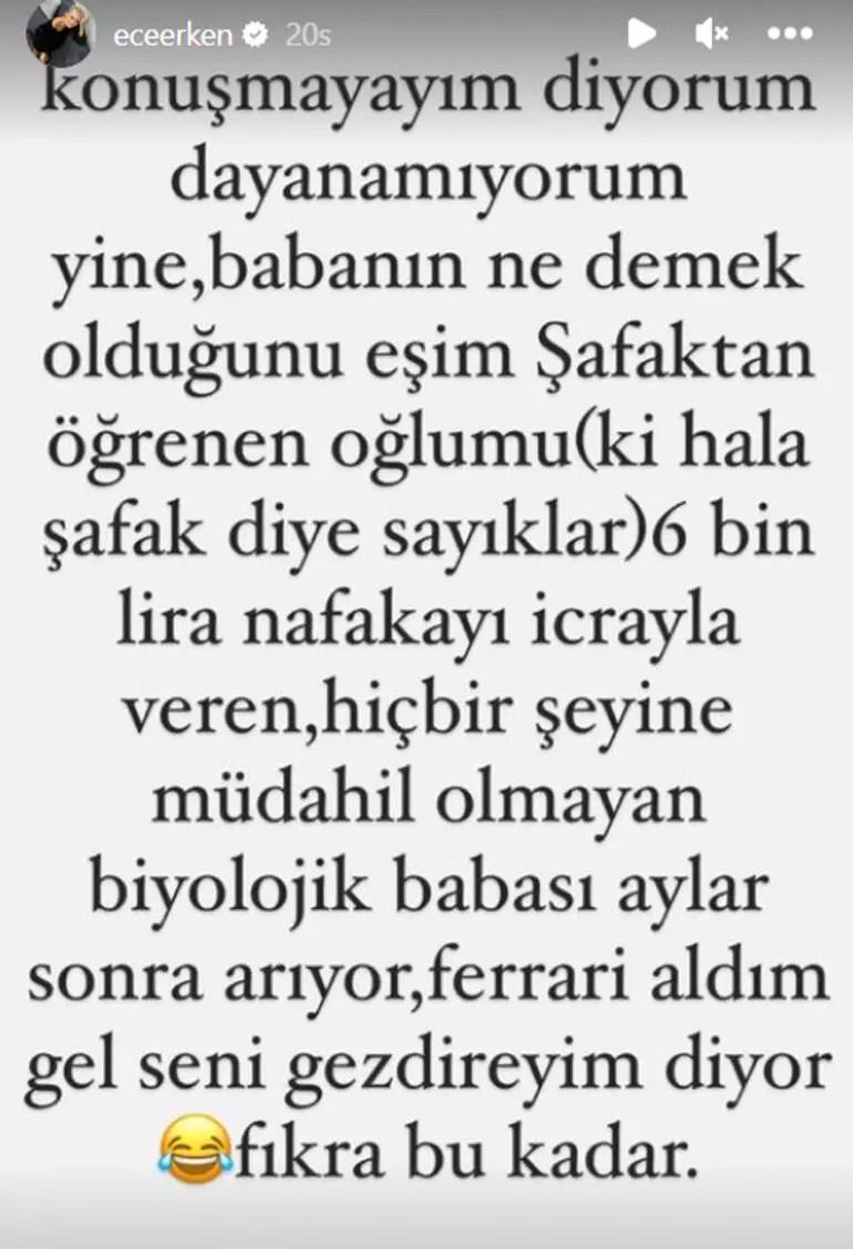 Ece Erken eski eşine ateş püskürdü! "Herkes baba olabilir ama herkes babalık yapamaz" 5