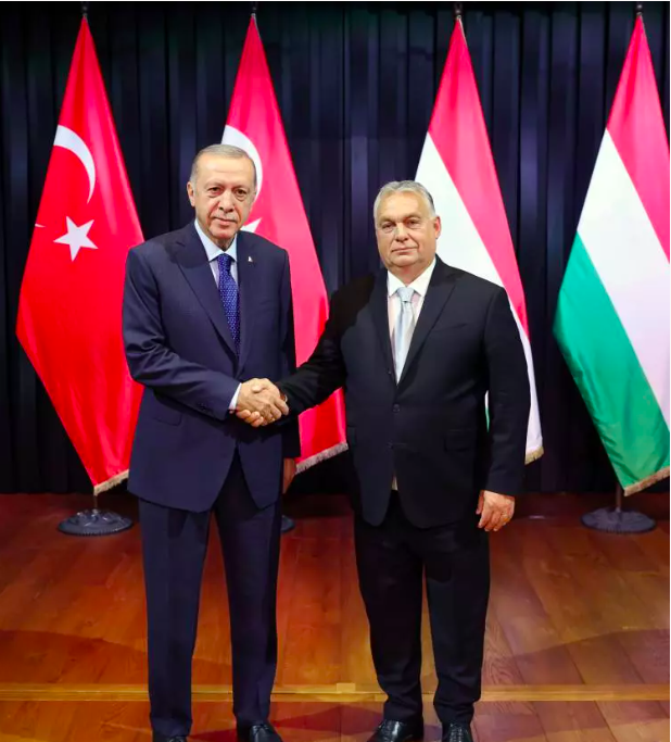 Cumhurbaşkanı Erdoğan Macaristan'da! Dikkat çeken kareler 8