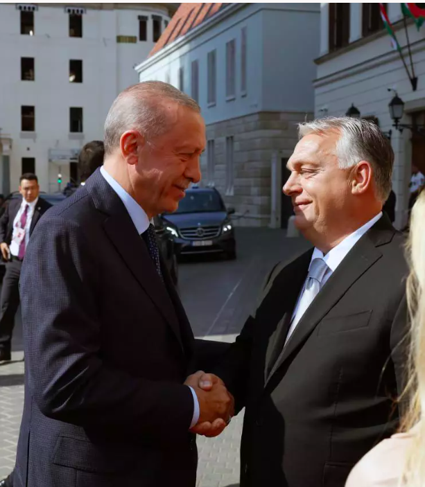 Cumhurbaşkanı Erdoğan Macaristan'da! Dikkat çeken kareler 6