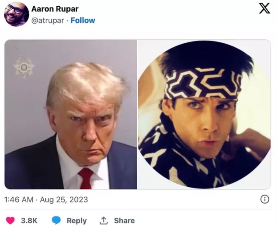 Trump'ın sabıka fotoğrafı internet fenomenine dönüştü! Birbirinden komik paylaşımlar... 7