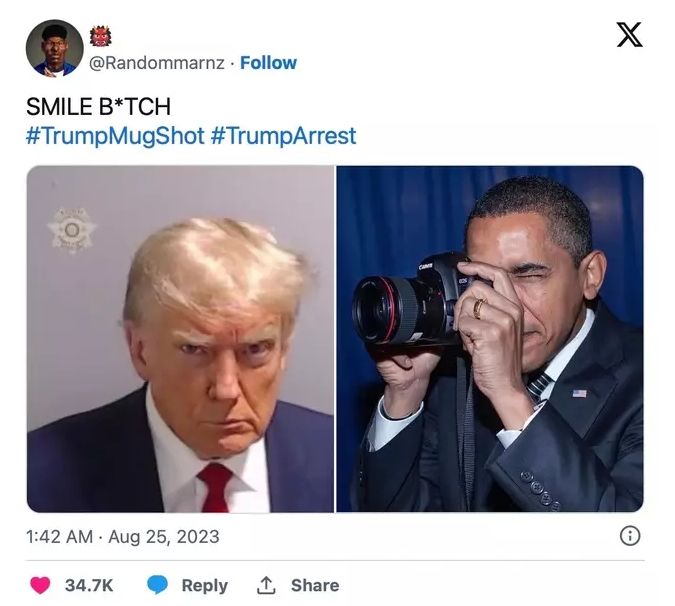 Trump'ın sabıka fotoğrafı internet fenomenine dönüştü! Birbirinden komik paylaşımlar... 4
