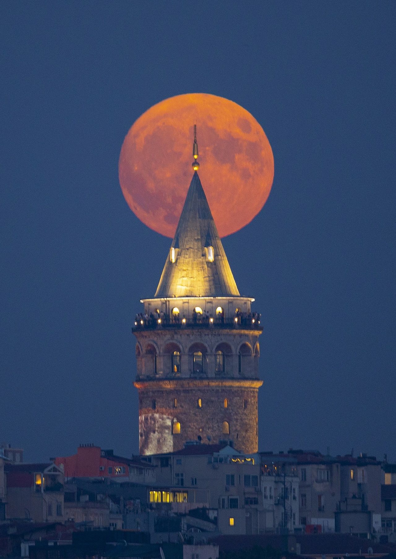 İstanbul'da Süper Ay manzaraları! Gören bir daha baktı 1