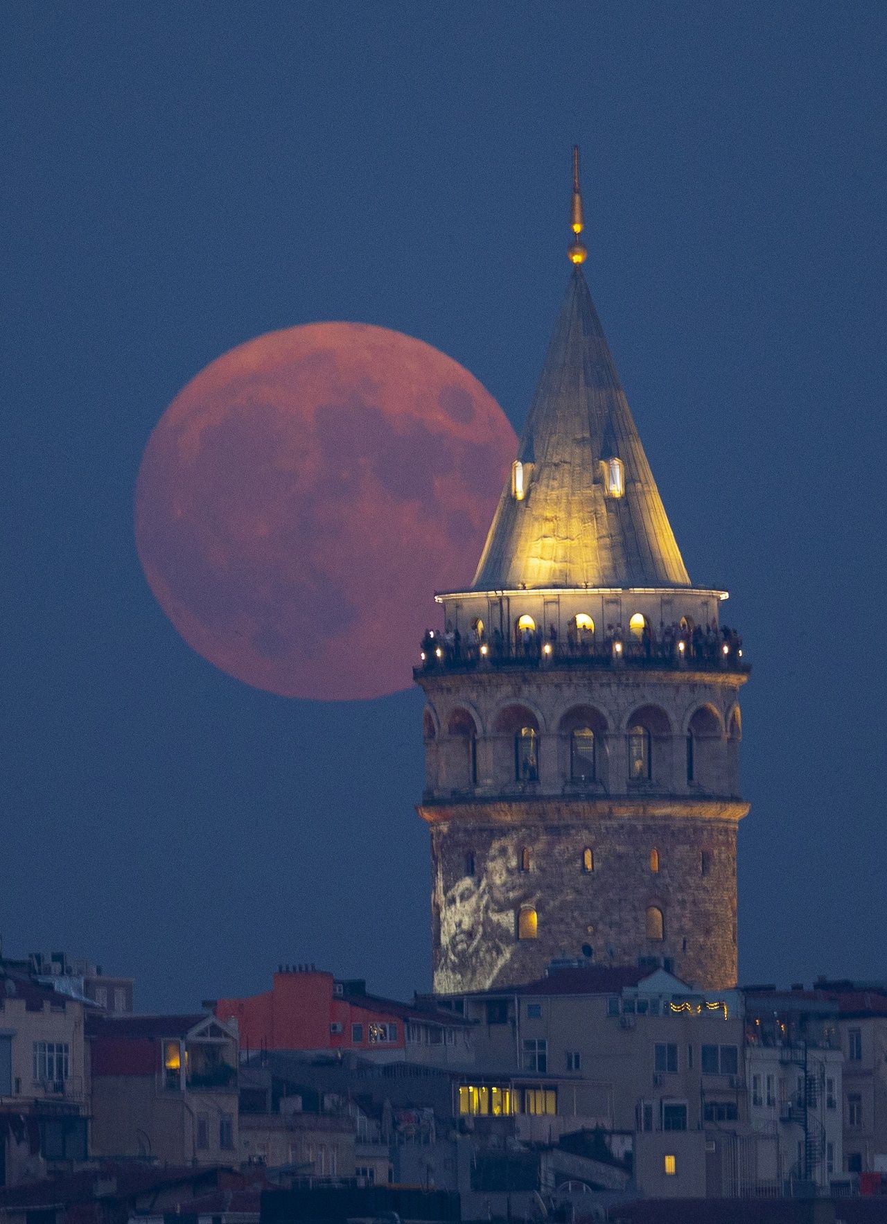 İstanbul'da Süper Ay manzaraları! Gören bir daha baktı 2