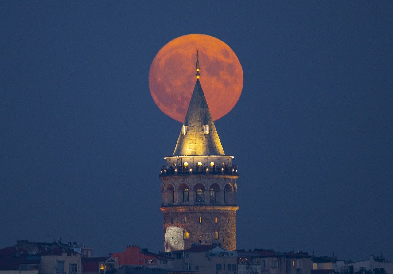 İstanbul'da Süper Ay manzaraları! Gören bir daha baktı 3
